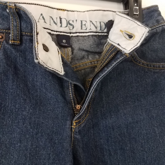 Lands End Bootcut Embroidered Rose Jeans Girls 10 - Picture 7 of 8